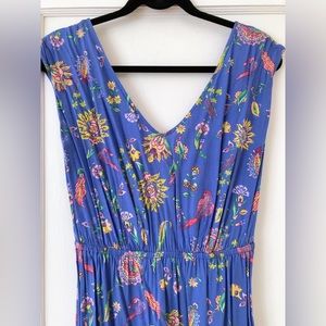 Periwinkle paisley bird sundress